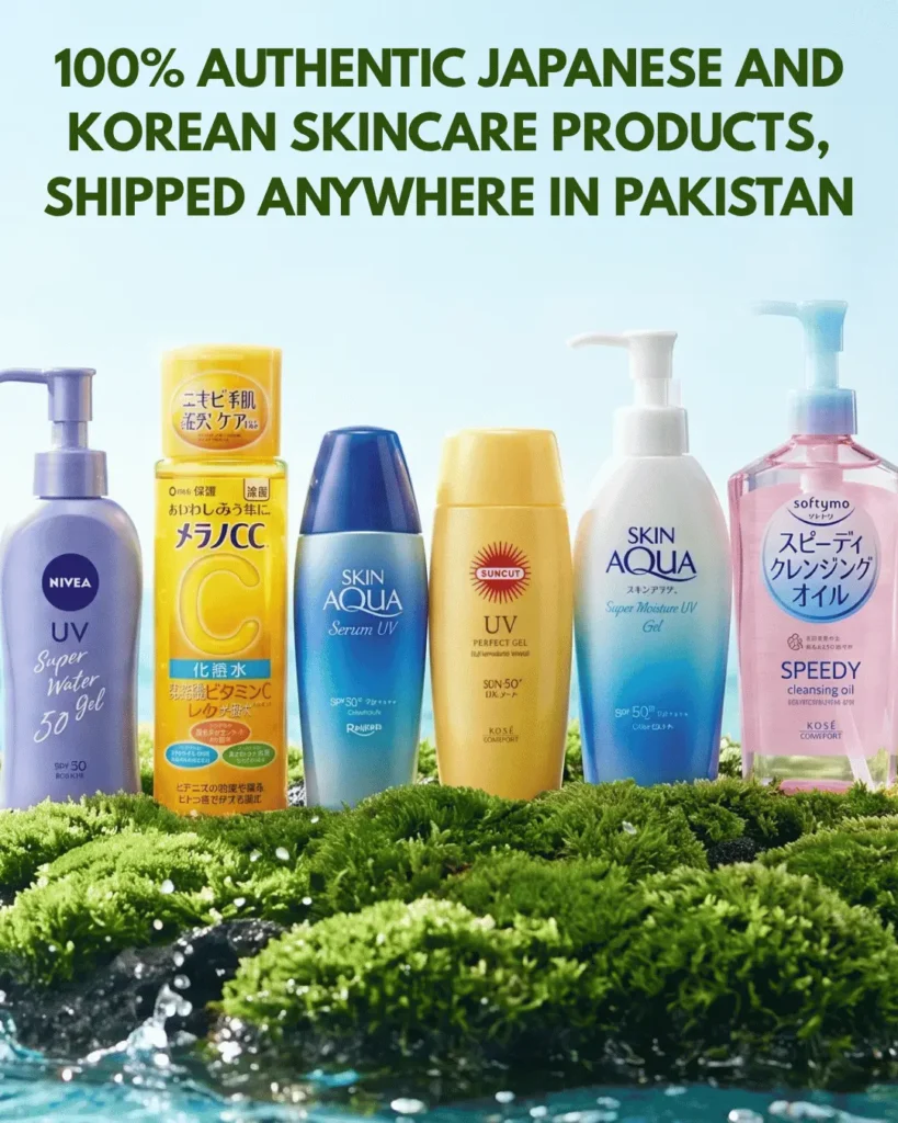 100 authentic Japanese and Korean skincare products, shipped anywhere in Pakistan (1)