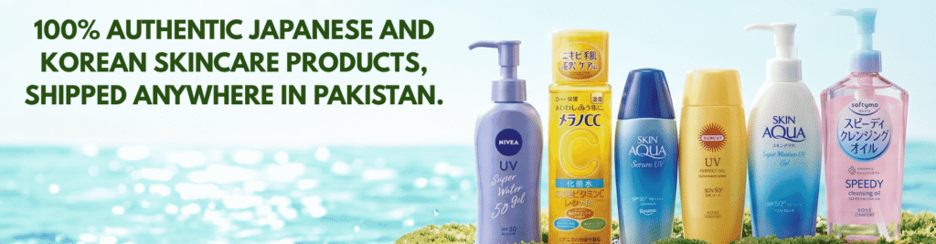 100% authentic Japanese and Korean skincare products, shipped anywhere in Pakistan.